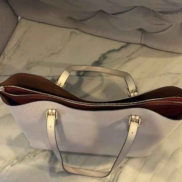 Authentic Coach Ivory Crossgrain Leather CityTote Bag! - Picture 13 of 16